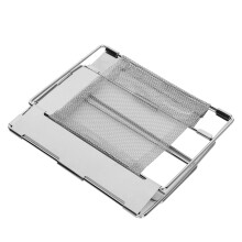 Stainless Steel Foldable Toaster Rack Handheld Portable Outdoor Picnic Toast Rack Tray
