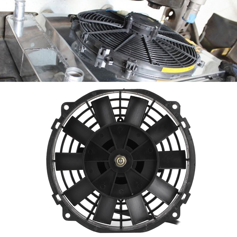 Universal Electric Fan 8In For Radiator Auto Cooling Air Conditioning 10 Blades 12V 80W 2250 Rpm 5071323329876