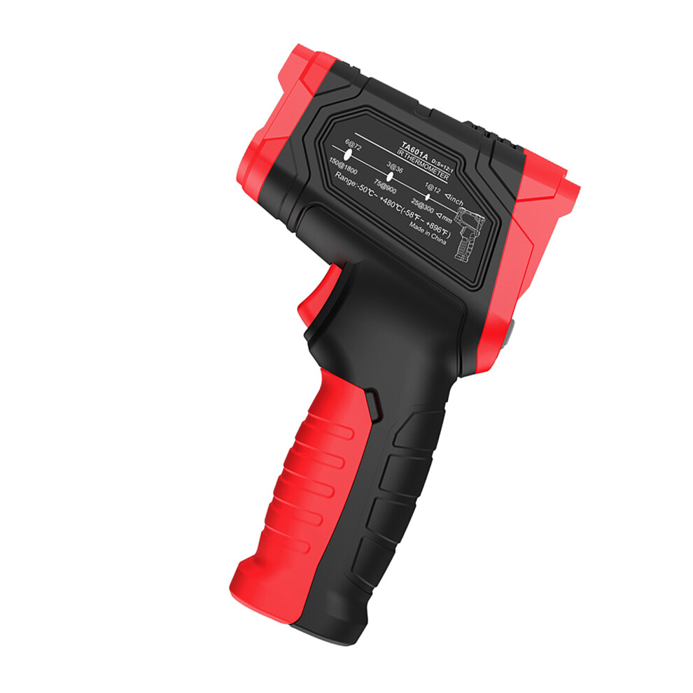 IR Infrared Thermometer Digital Handheld Temperature Tester 12:1 Pyrometer Color LCD Display with Backlight Centigrade Fahrenheit -50880(