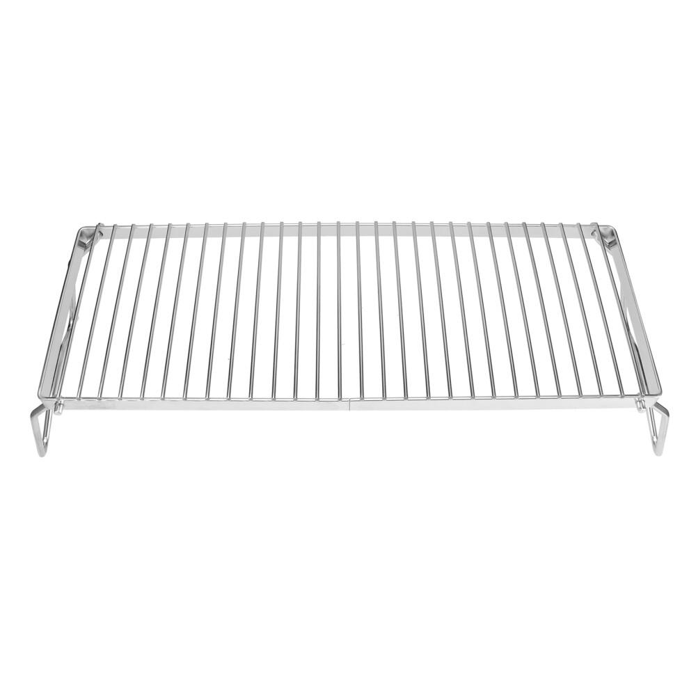 Folding Campfire Grill Portable Stainless Steel Barbeque Cooking Rack Grate Grid