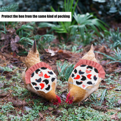2Pcs Chicken Saddle Hen Apron Wing Feather Protector Elastic Protection Pet Poultry SuppliesB Type 2