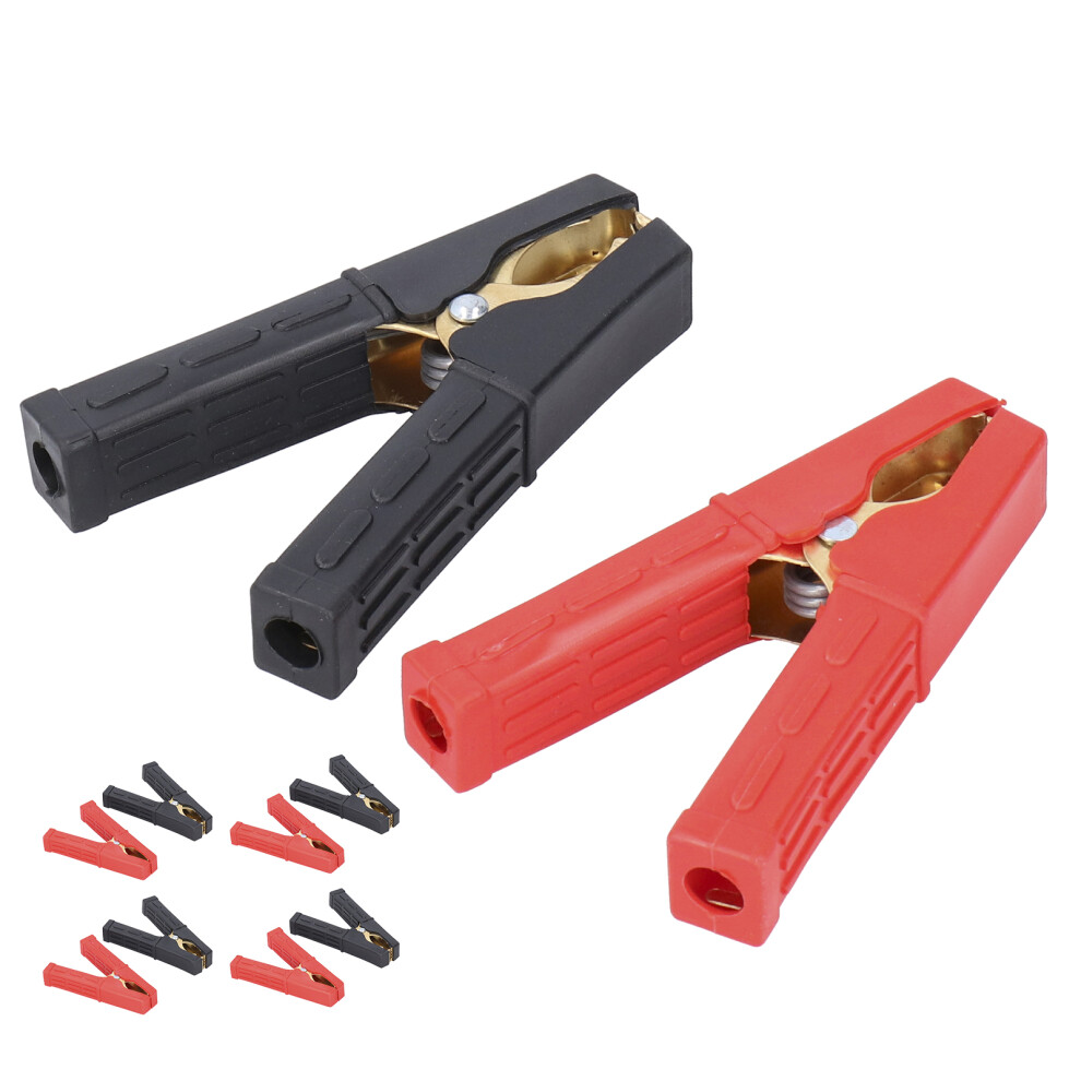 10Pcs Battery Cable Clamps 100A Charging Crocodile Clips Pure Copper Vehicle Accessory 7891323336203