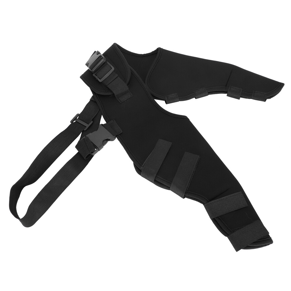 Black Pet Dog Hind Legs Protector Adjustable Knee Brace Leg Support For Dogs Hind Legs Recoverhj25 Hind Legs Protector Â Xs