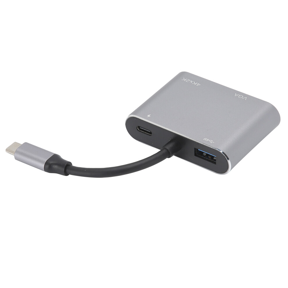Aluminium Alloy Typec To Usb Port +Hdmi+Vga+Typec 4 In 1 Adapter Equipment Accessory 3701323338777