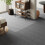 Living And Home (Smoke Grey) 20Pcs PP Square Carpet Tiles 50*50cm 1