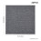 Living And Home (Smoke Grey) 20Pcs PP Square Carpet Tiles 50*50cm 7