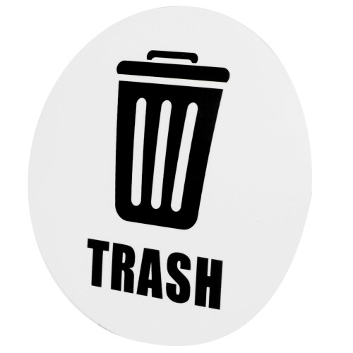 18PCS /Set Waterproof Self Adhesive Recycle Trash Sticker Decal for Cans Garbage Containers Bins 2
