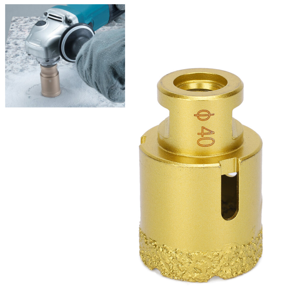 Diamond Hole Saw Brazing Drill Bit Opener Drilling Marble Concrete Tools M14 40Mm 9471323339756