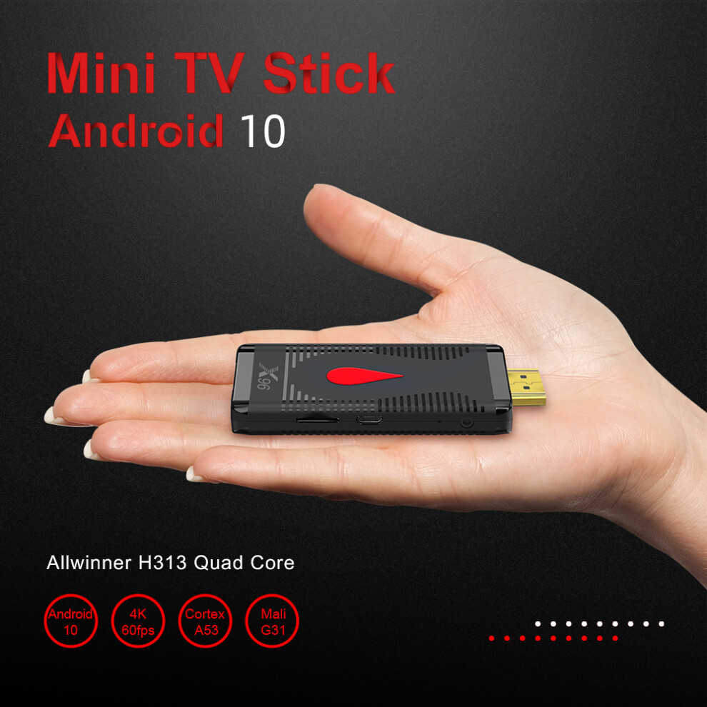 X96 S400 Tv Stick 4K Smart Tv Box Dongle 2.4G Wifi Mini Tv Stick Android 10 Tv Dongle 1G/8G 8721323339630