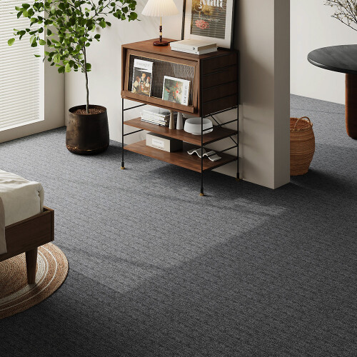 Living And Home (Medium Grey) 20Pcs PP Square Carpet Tiles 50*50cm