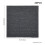 Living And Home (Medium Grey) 20Pcs PP Square Carpet Tiles 50*50cm 7