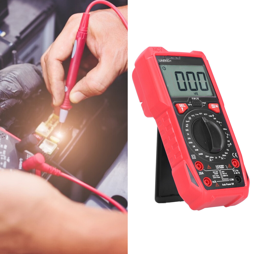Ua890d Handheld Digital Multimeter Current Voltage Capacitance Resistance Tester Meter 9301323340622