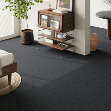 (Dark Grey) 20Pcs PP Square Carpet Tiles 50*50cm