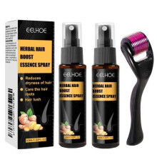 Ätherisches Rosmarinöl, 2er-Pack + Dermaroller für Haarwachstum, Augenbrauen und Wimpern, Hautpflege, Öl