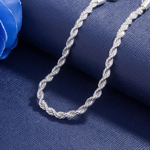 Damenarmband aus gedrehter Legierung, 20 cm, als Geburtstags- oder Weihnachtsgeschenk 1