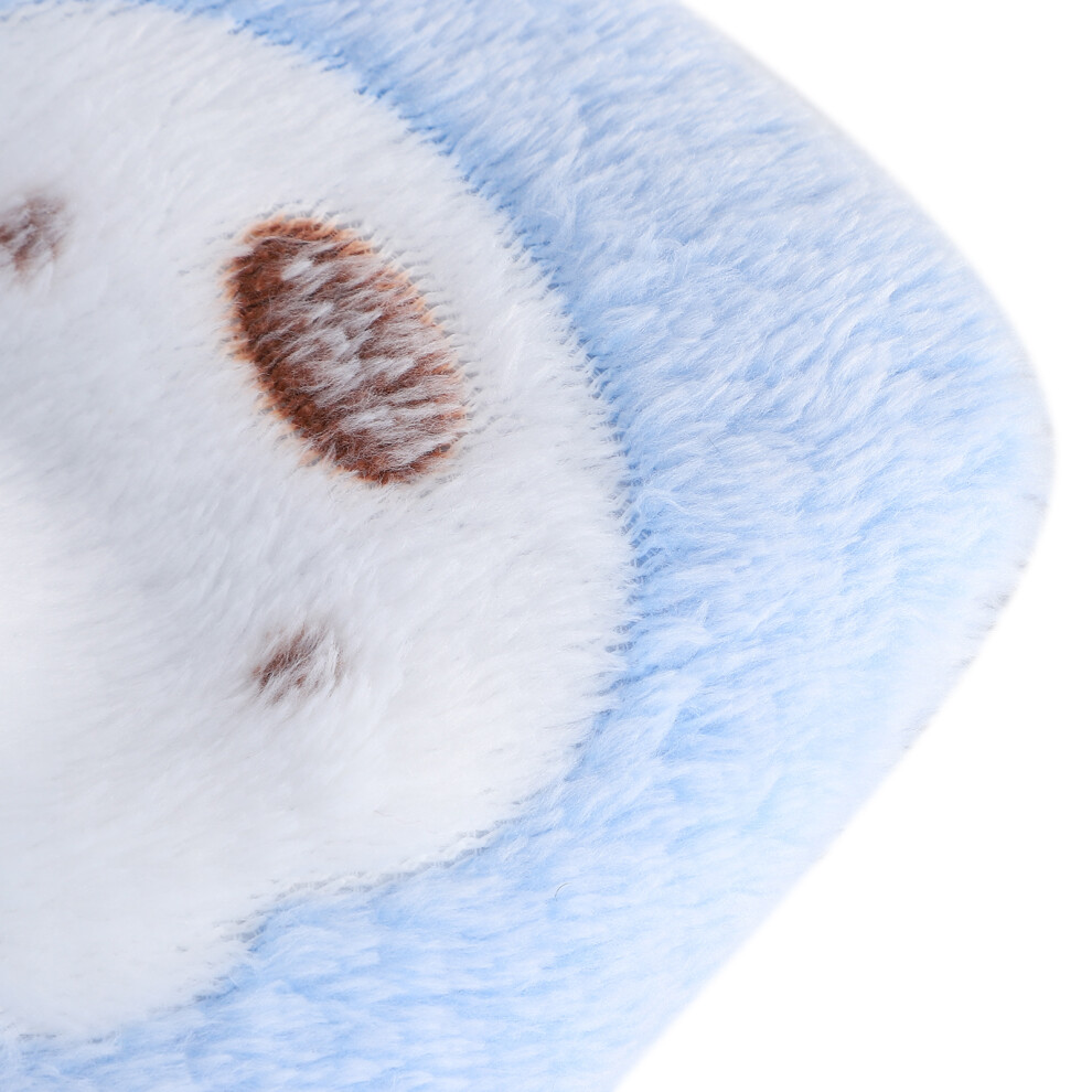 Mini Pet Winter Sleeping Bed Cage Removeable Hamster Guineapigs Warm House Cave(Blue S) 3581323341867