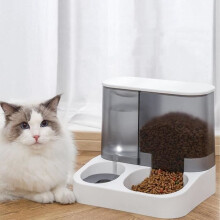 Automatischer All-in-One-Futter- und Wasserspender für Haustiere, Zubehör für Katzen- und Hundenäpfe