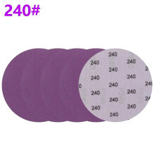 5 st. 5 tums 125 mm slipskiva vattentät vit sandpappersögla med korund 60-10000 sandpapper för