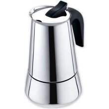 Italienische Kaffeemaschine, 12 Tassen, 600 ml, Edelstahlfilter, Herdplatte, Espresso Moka, 300 ml Typ (6 Tassen)