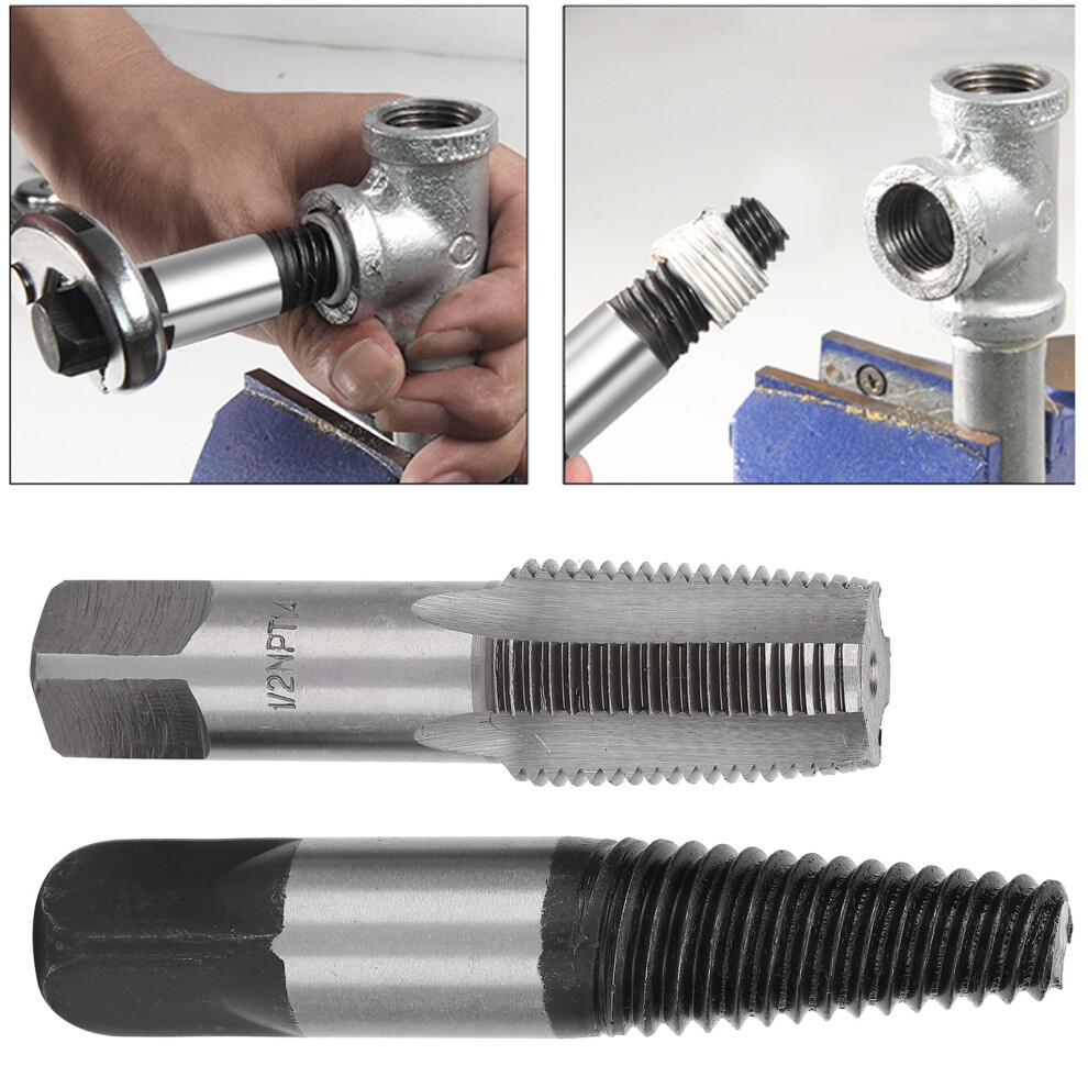 Pipe Extractor With Tap 1/2In Thread Removal Repair Manual Broken Remover Tools 6911323343689