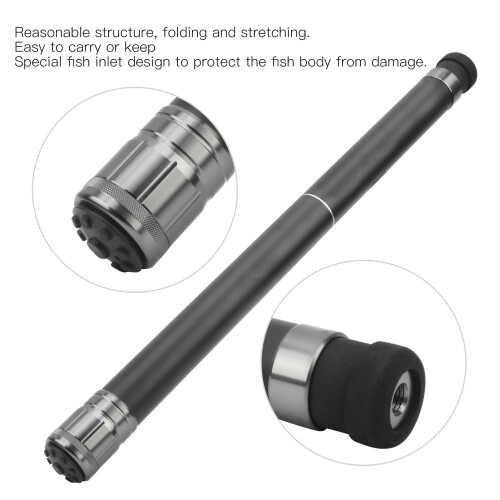 240CM Telescoping Pole Handle Durable Portable Carbon Extending Fishing Rod Without Net 2