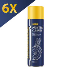 6x500ML MANNOL MONTAGE BRAKE/CLUTCH CLEANER AEROSOL SPRAY PROFESSIONAL DEGREASER