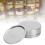 24PCS Round Split Type Lids Canning Jar Sealing Storage Covers for Regular Wide Mouth Jar(Silver 86mm) 1