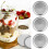 24PCS Round Split Type Lids Canning Jar Sealing Storage Covers for Regular Wide Mouth Jar(Silver 86mm) 9