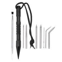 9pcs Stainless Steel Umbrella Rope Needle Set DIY Bracelet Knitting Stitching Needles
