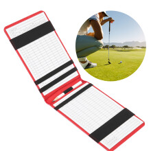 Golf Scorecard Holder PU Leather Scoring Book Golf Score Card Keeper for Outdoor Sports