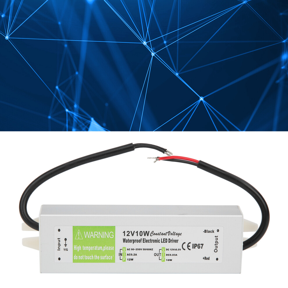 10W Professional Waterproof Electronic Led Driver Power Supply Ac90-250V (50/60Hz) 3211323349043