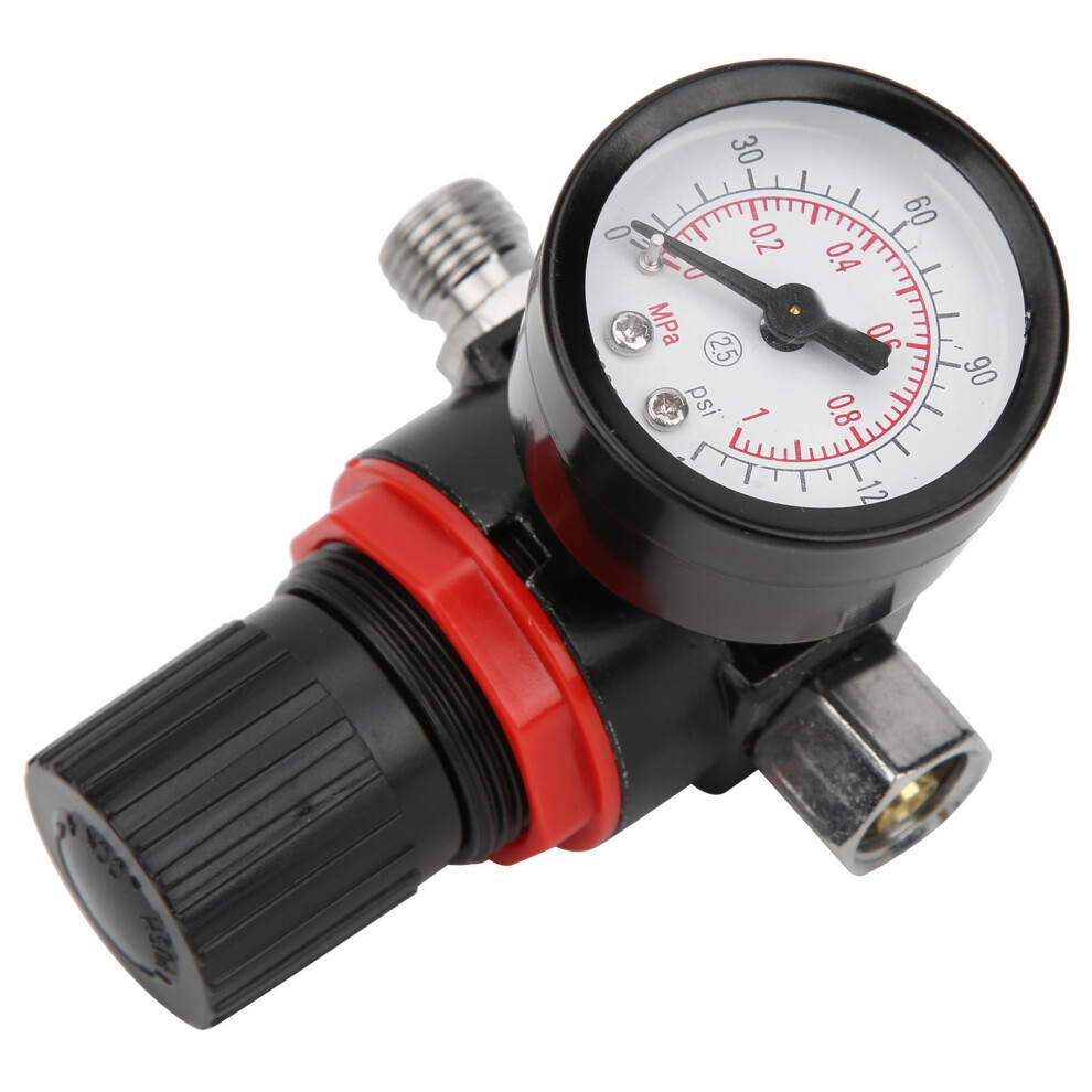G1/4 150Psi Air Pressure Regulator Gauge Regulating Valve Pneumatic Spray Gun Accessory 9421323350794