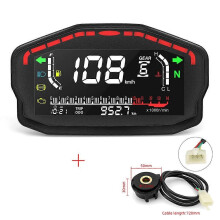Universele digitale motorfiets snelheidsmeter met achtergrondverlichting voor het Moto-dashboard van