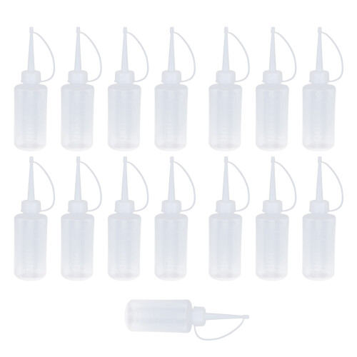 15pcs 120ML Sewing Machine Oiler Sharp Spout Empty Oil Pot with Lid Sewing Appliances 1