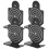 4Pcs Shooting Target Aluminium Alloy Shoot Range Trian Stand Indoor EntertainmentA Type 11