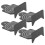4Pcs Shooting Target Aluminium Alloy Shoot Range Trian Stand Indoor EntertainmentA Type 9