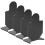 4Pcs Shooting Target Aluminium Alloy Shoot Range Trian Stand Indoor EntertainmentA Type 14
