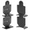4Pcs Shooting Target Aluminium Alloy Shoot Range Trian Stand Indoor EntertainmentA Type 1
