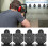 4Pcs Shooting Target Aluminium Alloy Shoot Range Trian Stand Indoor EntertainmentA Type 15