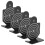4Pcs Shooting Target Aluminium Alloy Shoot Range Trian Stand Indoor EntertainmentA Type 8