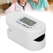 Fingertip Pulse Oximeter ABS Fingers Type Blood Oxygen Saturation Heart Rate MonitorWhite
