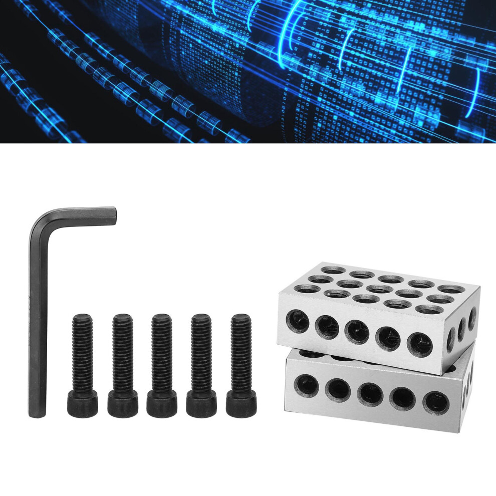 1 Pair Ultra Accuracy 1Â2Â3 Block Matched Super Exactness 23 Holes With Screw Wrench Box 8741323356116