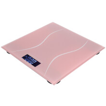 180kg 400lb Digital Body Weight Scale Electronic LCD Backlight Display Ultrathin AutoOn(Pink )