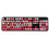 Punk Keyboard Mouse Set Wireless Retro Office Gaming Universal Computer AccessoriesSWEET Lipstick Mixed Color 9