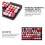 Punk Keyboard Mouse Set Wireless Retro Office Gaming Universal Computer AccessoriesSWEET Lipstick Mixed Color 8
