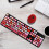 Punk Keyboard Mouse Set Wireless Retro Office Gaming Universal Computer AccessoriesSWEET Lipstick Mixed Color 14