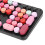 Punk Keyboard Mouse Set Wireless Retro Office Gaming Universal Computer AccessoriesSWEET Lipstick Mixed Color 13