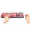 Punk Keyboard Mouse Set Wireless Retro Office Gaming Universal Computer AccessoriesSWEET Lipstick Mixed Color 6
