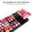Punk Keyboard Mouse Set Wireless Retro Office Gaming Universal Computer AccessoriesSWEET Lipstick Mixed Color 3