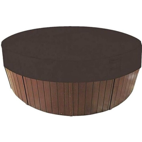 Runde Whirlpoolabdeckung, 100 % UV- und wetterfest (200 x 30 cm), 005